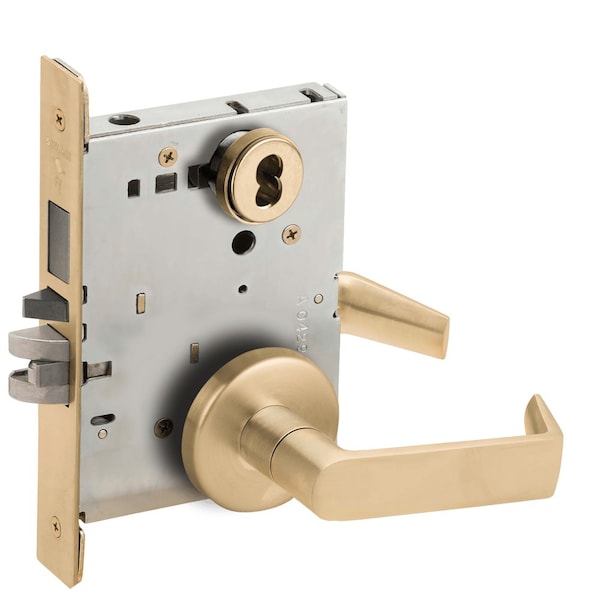 Schlage Schlage L-Series, Entrance Mortise Lock, B Rose, 06 Lever, Grade 1 Mortise Lock, FSIC Less Core L9453J 06B 606 - main